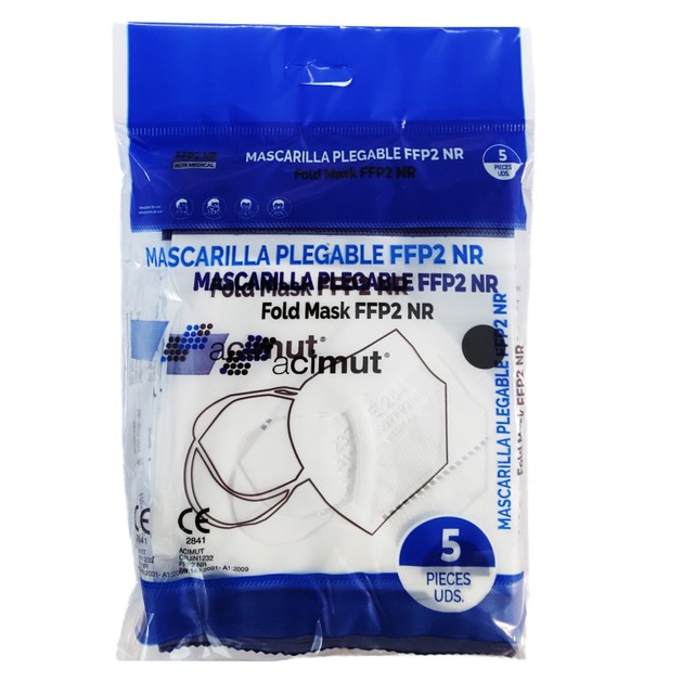 Acimut Fold Masks KN95 FFP2 NR White 5 Τεμάχια Acimut Fold Masks KN95 FFP2 NR White 5 Τεμάχια
