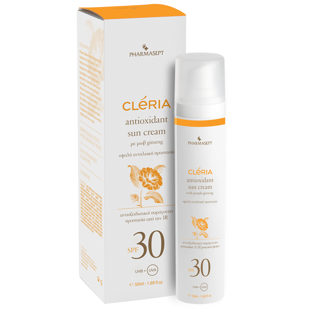 Pharmasept Cleria Antioxidant Sun Cream Spf30, 50ml Pharmasept Cleria Antioxidant Sun Cream Spf30, 50ml