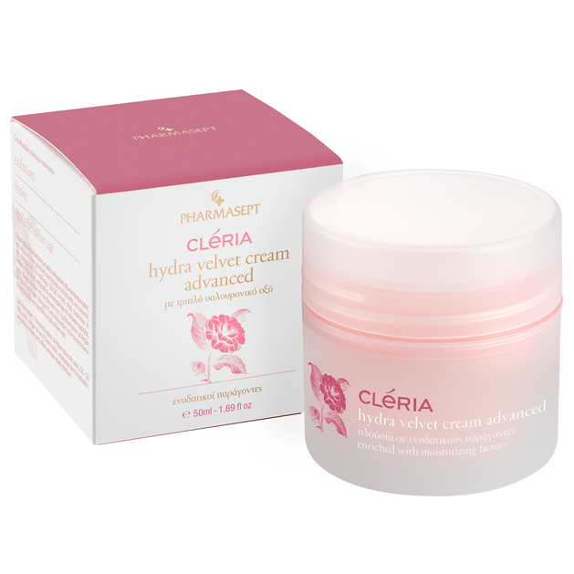Pharmasept Cleria Hydra Velvet Cream Advanced 24ωρη Κρέμα Βαθιάς Ενυδάτωσης για Όλους Τους Τύπους Δέρματος 50ml Pharmasept Cleria Hydra Velvet Cream Advanced 24ωρη Κρέμα Βαθιάς Ενυδάτωσης για Όλους Τους Τύπους Δέρματος 50ml