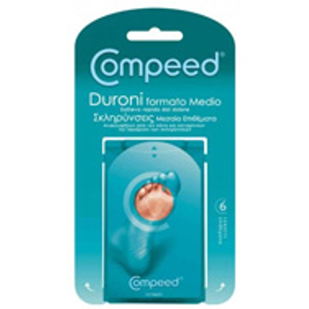 Compeed Calluses Medium Επιθέματα Σκληρύνσεις 6 Μεσαία Compeed Calluses Medium Επιθέματα Σκληρύνσεις 6 Μεσαία