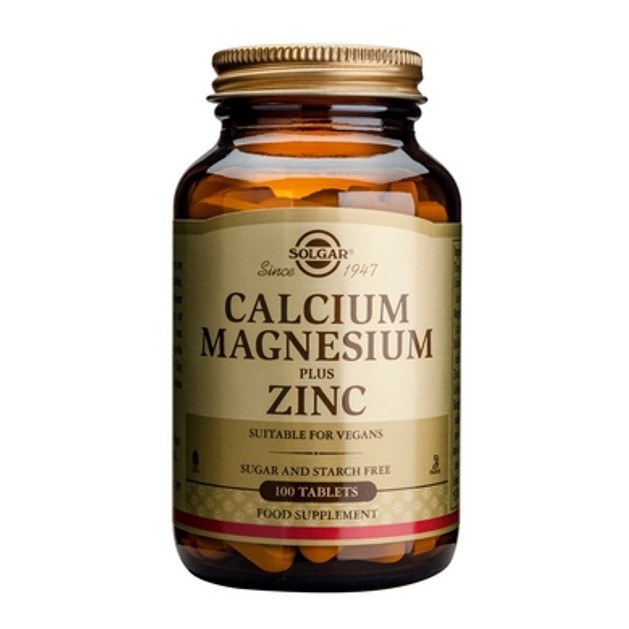 Solgar Calcium Magnesium Plus Zinc 100 tabs Solgar Calcium Magnesium Plus Zinc 100 tabs