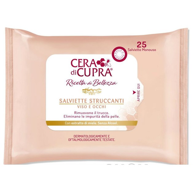 Cera di Cupra Make - Up Remover Μαντηλάκια Ντεμακιγιάζ 25 Τεμάχια Cera di Cupra Make - Up Remover Μαντηλάκια Ντεμακιγιάζ 25 Τεμάχια