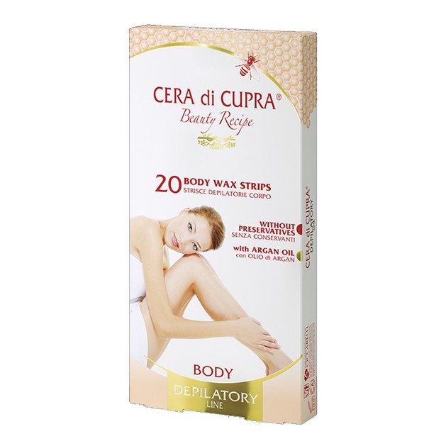 Cera Di Cupra Wax Strips Body Αποτριχώτικες Ταινίες Σώματος 20 Τεμάχια Cera Di Cupra Wax Strips Body Αποτριχώτικες Ταινίες Σώματος 20 Τεμάχια