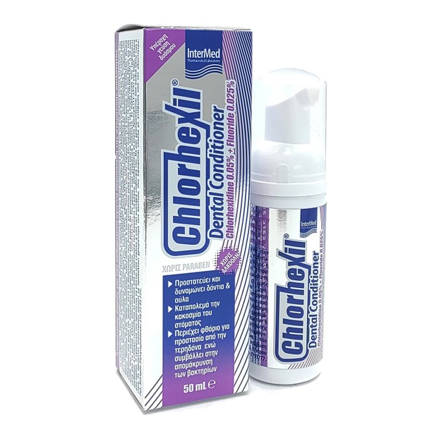 Chlorhexil Dental Conditioner Φθοριούχος Στοματικός Αφρός, με Ήπια Αντισηπτική Δράση 50ml Chlorhexil Dental Conditioner Φθοριούχος Στοματικός Αφρός, με Ήπια Αντισηπτική Δράση 50ml