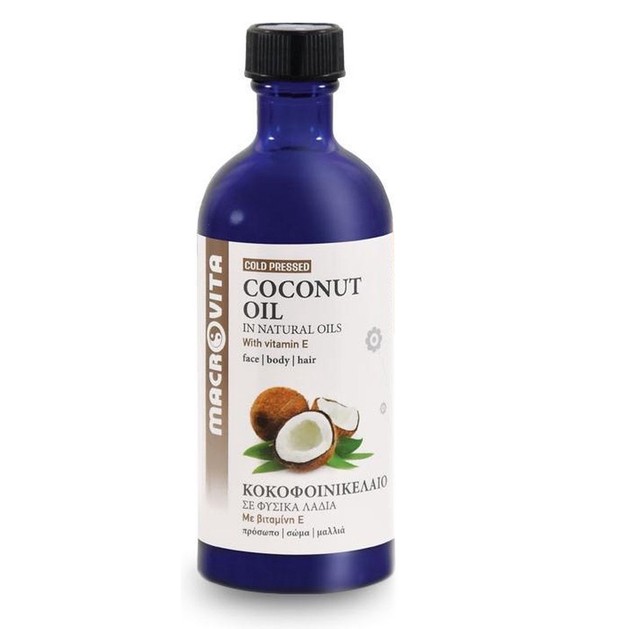 Macrovita Coconut Oil with Vitamins E + C + F 100ml Macrovita Coconut Oil with Vitamins E + C + F 100ml