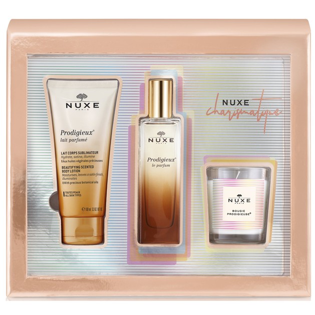 Nuxe Promo Charismatique Prodigieux Le Parfum Άρωμα 50ml & Body Lotion Αρωματικό Γαλάκτωμα 100ml & Bougie Prodigieuse Κερί 70gr Nuxe Promo Charismatique Prodigieux Le Parfum Άρωμα 50ml & Body Lotion Αρωματικό Γαλάκτωμα 100ml & Bougie Prodigieuse Κερί 70gr