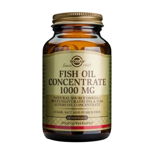 Solgar Fish Oil Concentrate 1000mg 60 softgels Solgar Fish Oil Concentrate 1000mg 60 softgels