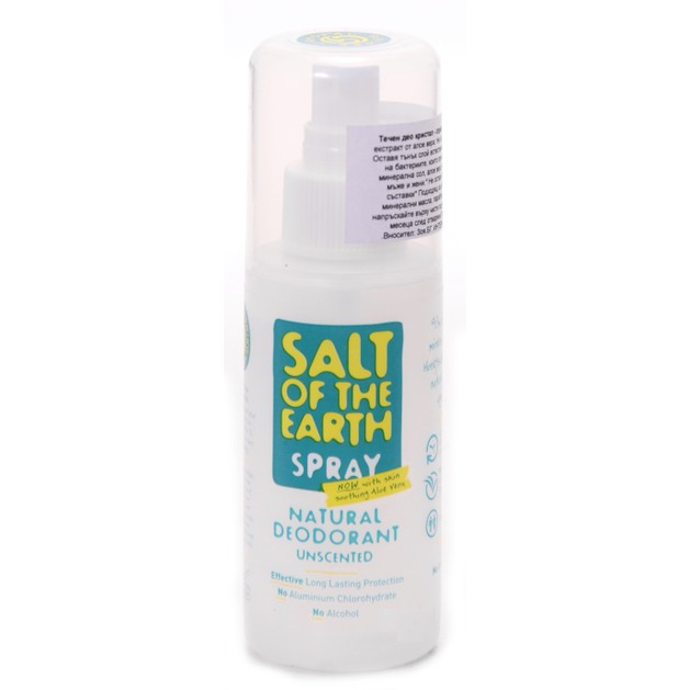 Salt of the Earth Crystal Spring Deodorant Spray Από Κρύσταλλο Ιμαλαΐων Χωρίς Αρώματα 100ml Salt of the Earth Crystal Spring Deodorant Spray Από Κρύσταλλο Ιμαλαΐων Χωρίς Αρώματα 100ml