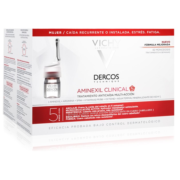 Vichy Dercos Aminexil Clinical 5 Femme 42 Μονοδόσεις χ 6ml Vichy Dercos Aminexil Clinical 5 Femme 42 Μονοδόσεις χ 6ml