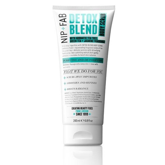 Nip + Fab Detox Blend Body Scrub Απομακρύνει Ρύπους Και Νεκρά Κύτταρα 200ml Nip + Fab Detox Blend Body Scrub Απομακρύνει Ρύπους Και Νεκρά Κύτταρα 200ml