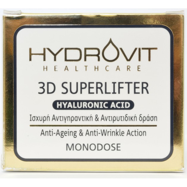 Hydrovit Hyaluronic Acid 3D Superlifter Ισχυρή Αντιγηραντική & Αντιρυτιδική Δράση Υψηλής Τεχνολογίας 60monodoses Hydrovit Hyaluronic Acid 3D Superlifter Ισχυρή Αντιγηραντική & Αντιρυτιδική Δράση Υψηλής Τεχνολογίας 60monodoses