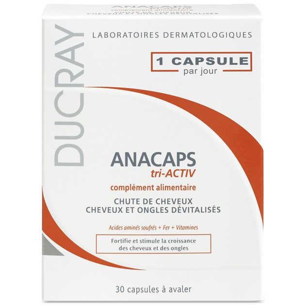 Ducray Anacaps Tri-activ Ενδυνάμωση των Μαλλιών & των Νυχιών 30caps Ducray Anacaps Tri-activ Ενδυνάμωση των Μαλλιών & των Νυχιών 30caps