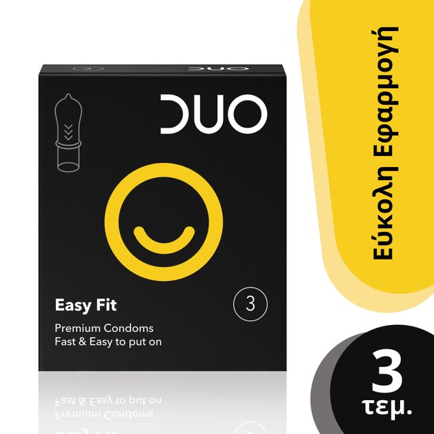 Duo Easy Fit Ευκολοφόρετα Προφυλακτικά 3 τεμάχια Duo Easy Fit Ευκολοφόρετα Προφυλακτικά 3 τεμάχια