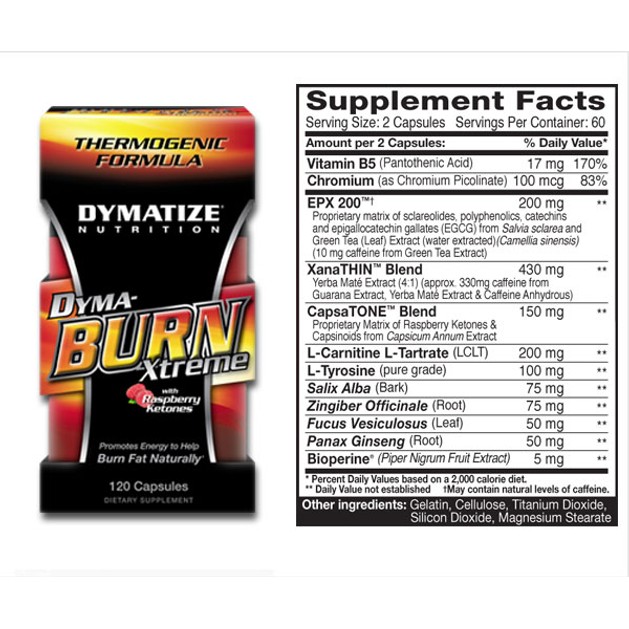Dymatize Dyma Burn X-treme Θερμογεννητικοί Λιποδιαλύτες caps Dymatize Dyma Burn X-treme Θερμογεννητικοί Λιποδιαλύτες caps