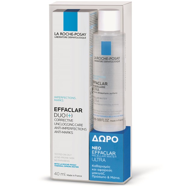 La Roche-Posay Πακέτο Προσφοράς Effaclar Duo+ 40ml & Δώρο Eau Micellaire Purifiante 50ml La Roche-Posay Πακέτο Προσφοράς Effaclar Duo+ 40ml & Δώρο Eau Micellaire Purifiante 50ml