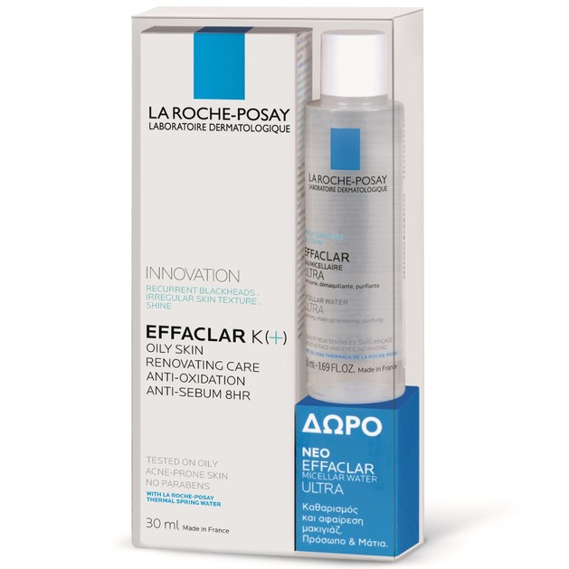 La Roche-Posay Πακέτο Προσφοράς Effaclar K+ 30ml & Δώρο Effaclar Purifying Micellar Water 50ml La Roche-Posay Πακέτο Προσφοράς Effaclar K+ 30ml & Δώρο Effaclar Purifying Micellar Water 50ml