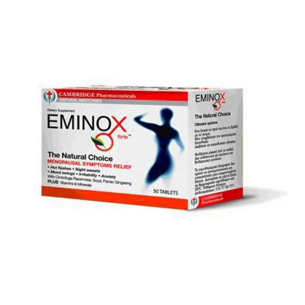 Eminox Forte Συμπλήρωμα Διατροφής για την Ανακούφιση από τα Συμπτώματα της Εμμηνόπαυσης 50Tabs Eminox Forte Συμπλήρωμα Διατροφής για την Ανακούφιση από τα Συμπτώματα της Εμμηνόπαυσης 50Tabs