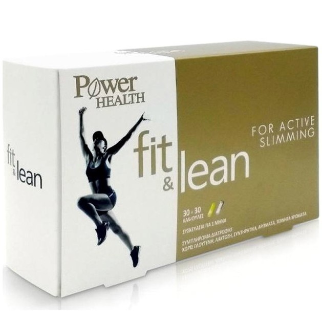 Power Health Fit & Lean For Active Slimming Διπλό Συμπλήρωμα Διατροφής για Αδυνάτισμα 30+30caps Power Health Fit & Lean For Active Slimming Διπλό Συμπλήρωμα Διατροφής για Αδυνάτισμα 30+30caps