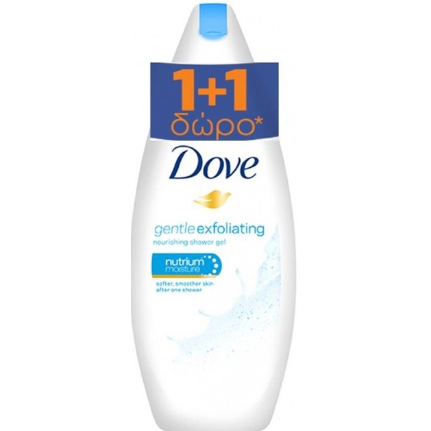 Dove Αφρόλουτρο Exfoliating Απαλή Απολέπιση Με 1/4 Ενυδατική Κρέμα 1+1 Δώρο 750ml Dove Αφρόλουτρο Exfoliating Απαλή Απολέπιση Με 1/4 Ενυδατική Κρέμα 1+1 Δώρο 750ml
