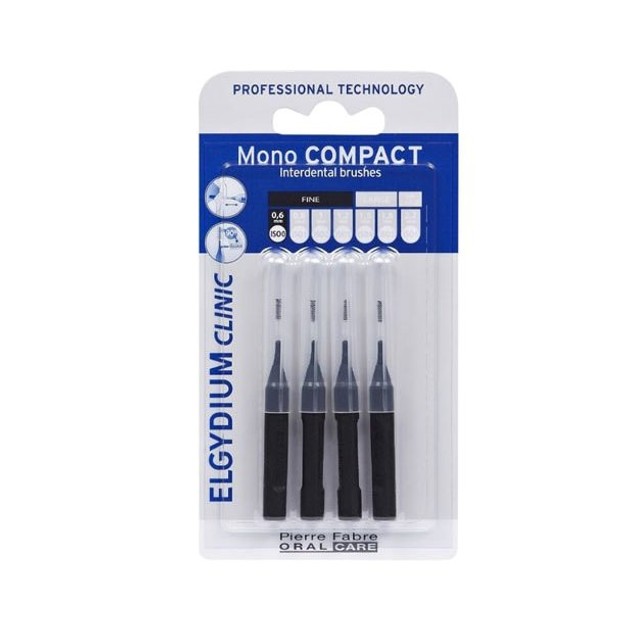 Elgydium Clinic Mono Compact 0.35mm Μεσοδόντια βουρτσάκια 4 τεμάχια Elgydium Clinic Mono Compact 0.35mm Μεσοδόντια βουρτσάκια 4 τεμάχια