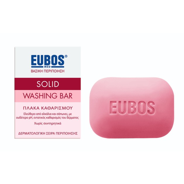 Eubos Solid Washing Bar Στερεή Πλάκα Πλυσίματος για τον Απαλό και Βαθύ Καθαρισμό Προσώπου & Σώματος 125gr Red Eubos Solid Washing Bar Στερεή Πλάκα Πλυσίματος για τον Απαλό και Βαθύ Καθαρισμό Προσώπου & Σώματος 125gr Red