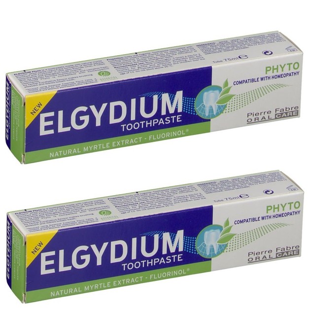 Elgydium Phyto Καθημερινή Οδοντόκρεμα Κατά της Πλάκας με Γεύση Ευκαλύπτου 1+1 Δώρο, 2 x 75ml Elgydium Phyto Καθημερινή Οδοντόκρεμα Κατά της Πλάκας με Γεύση Ευκαλύπτου 1+1 Δώρο, 2 x 75ml
