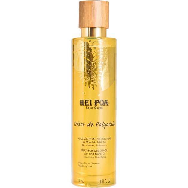 Hei Poa Soins Corps Tresor de Polyuesie Monoi Dry Oil Tahiti 100ml Hei Poa Soins Corps Tresor de Polyuesie Monoi Dry Oil Tahiti 100ml
