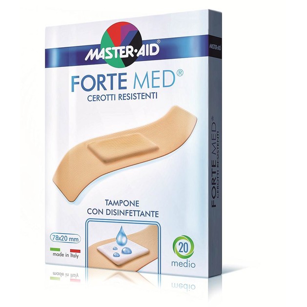 Master Aid Forte Med Στενά (78x20mm) & Φαρδιά (78x26mm) 20 strip Master Aid Forte Med Στενά (78x20mm) & Φαρδιά (78x26mm) 20 strip