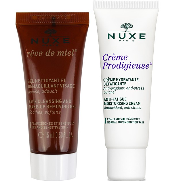 Δώρο Nuxe Prodigieuse Crème - Ενυδατική Κρέμα για Κανονικό/Μικτό Δέρμα 15ml & Reve De Miel Gel Nettoyant et Demaquillant 15ml Δώρο Nuxe Prodigieuse Crème - Ενυδατική Κρέμα για Κανονικό/Μικτό Δέρμα 15ml & Reve De Miel Gel Nettoyant et Demaquillant 15ml