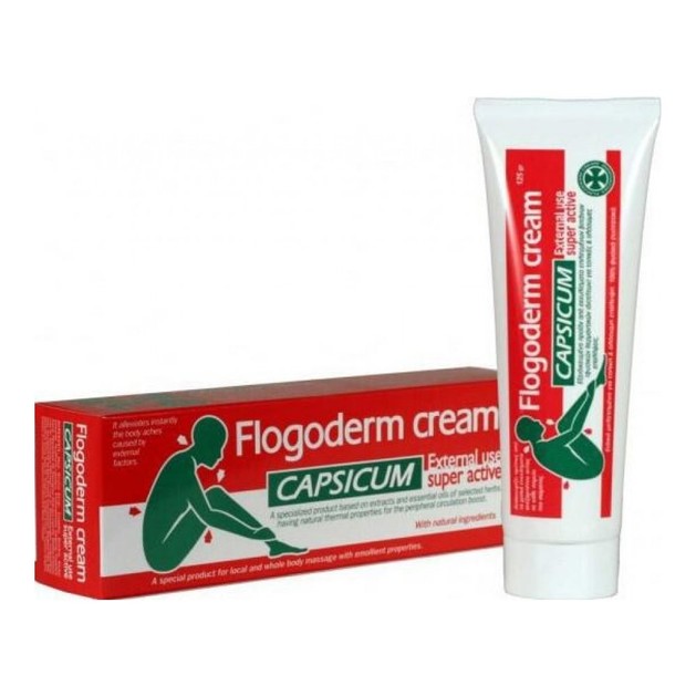 Flogoderm Capsicum Θερμαντική Κρέμα με Εξειδικευμένη Ισχυρή Σύνθεση 125ml Flogoderm Capsicum Θερμαντική Κρέμα με Εξειδικευμένη Ισχυρή Σύνθεση 125ml