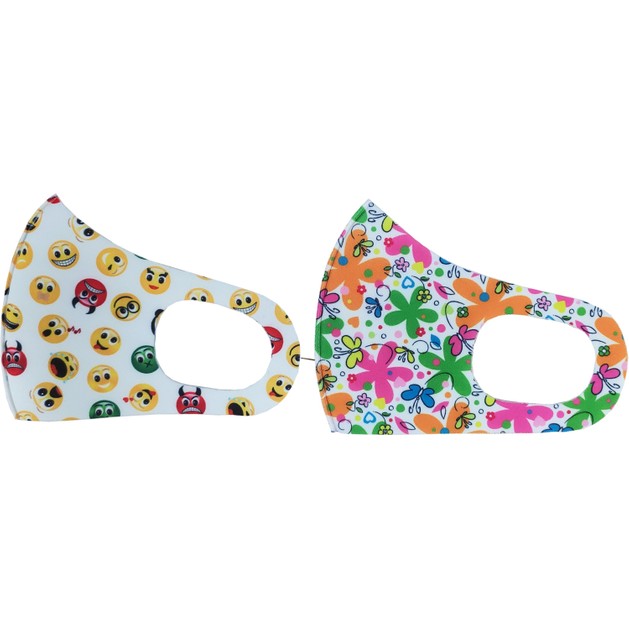 Tili Fashion Face Mask Παιδικές Μάσκες Προσώπου Πολλαπλών Χρήσεων με Σχέδια Λουλούδια - Emoji για Κορίτσι 2 Τεμάχια Tili Fashion Face Mask Παιδικές Μάσκες Προσώπου Πολλαπλών Χρήσεων με Σχέδια Λουλούδια - Emoji για Κορίτσι 2 Τεμάχια