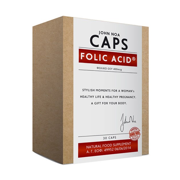John Noa Folic Acid Απαραίτητο Για Την Ανάπτυξη 30 κάψουλες John Noa Folic Acid Απαραίτητο Για Την Ανάπτυξη 30 κάψουλες