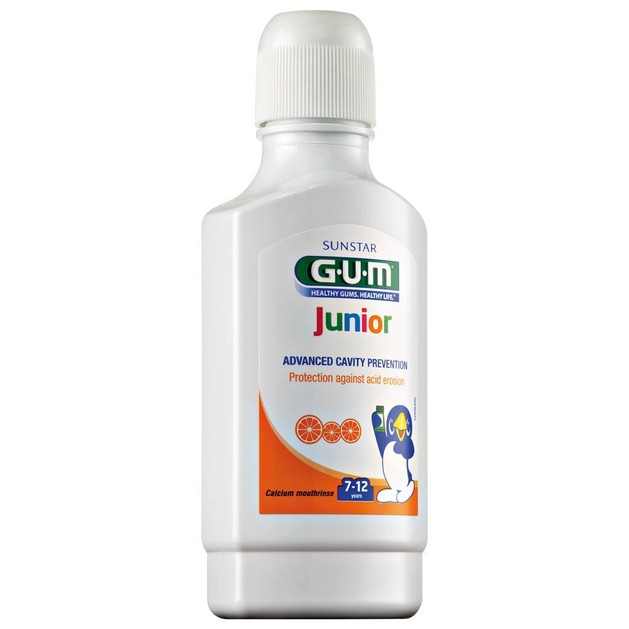 Gum Junior Calcium Mouthrinse Παιδικό Στοματικό Διάλυμα 7-12 ετών με Γεύση Πορτοκάλι 300ml Gum Junior Calcium Mouthrinse Παιδικό Στοματικό Διάλυμα 7-12 ετών με Γεύση Πορτοκάλι 300ml