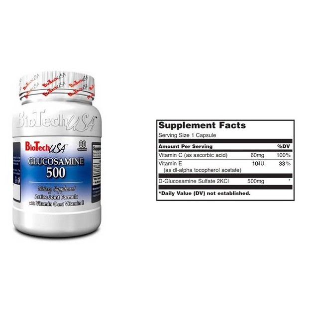 Biotech Usa Glucosamin Βελτιώνει Την Υγεία των Αρθρώσεων 500mg 60caps Biotech Usa Glucosamin Βελτιώνει Την Υγεία των Αρθρώσεων 500mg 60caps