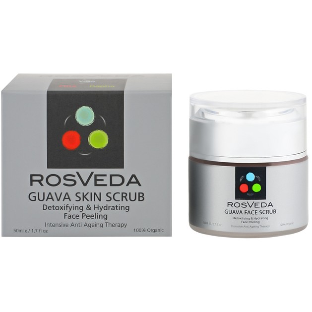 RosVeda Guava Skin Scrub 100% Φυτική Σύνθεση Απολεπιστικό Προσώπου για Αντιγήρανση & Αποτοξίνωση του Δέρματος 50ml RosVeda Guava Skin Scrub 100% Φυτική Σύνθεση Απολεπιστικό Προσώπου για Αντιγήρανση & Αποτοξίνωση του Δέρματος 50ml