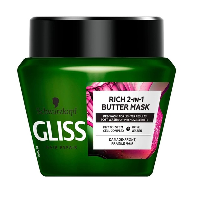 Gliss Bio-Tech Restore 2 in 1 Butter Mask Μάσκα Μαλλιών Πλούσιας Σύνθεσης 2 σε 1 για Εύθραυστα, Ταλαιπωρημένα Μαλλιά 300ml Gliss Bio-Tech Restore 2 in 1 Butter Mask Μάσκα Μαλλιών Πλούσιας Σύνθεσης 2 σε 1 για Εύθραυστα, Ταλαιπωρημένα Μαλλιά 300ml
