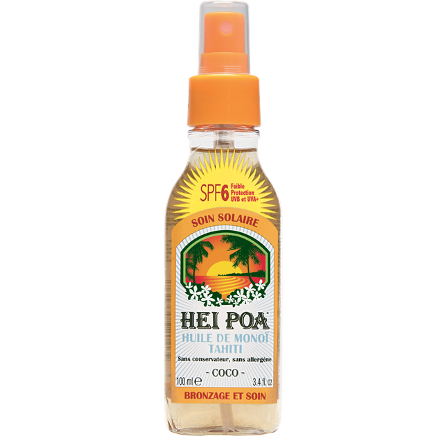 Hei Poa Tahiti Monoi Oil Spf6 Coco Spray 100ml Hei Poa Tahiti Monoi Oil Spf6 Coco Spray 100ml