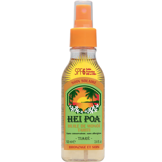 Hei Poa Tahiti Monoi Oil Spf6 Tiare Spray 100ml Hei Poa Tahiti Monoi Oil Spf6 Tiare Spray 100ml