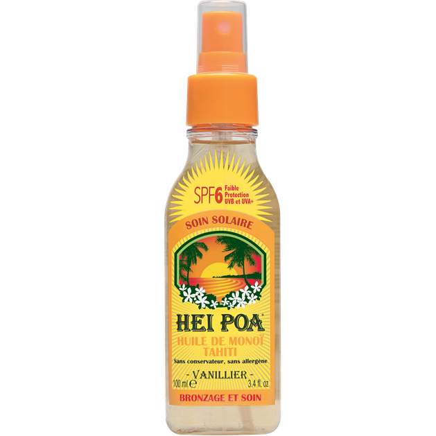 Hei Poa Tahiti Monoi Oil Spf6 Vanilla Spray 100ml Hei Poa Tahiti Monoi Oil Spf6 Vanilla Spray 100ml