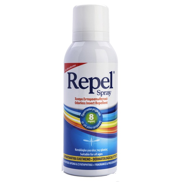 Uni-Pharma Repel Spray Άοσμο Εντομοαπωθητικό Spray 100ml Uni-Pharma Repel Spray Άοσμο Εντομοαπωθητικό Spray 100ml
