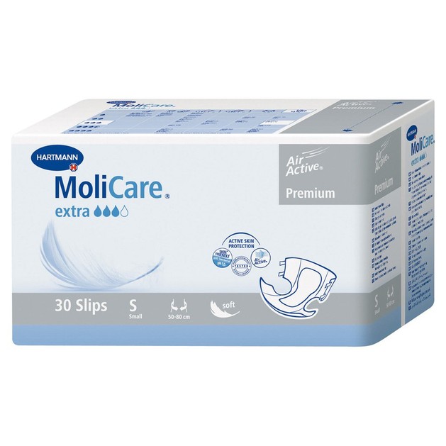 Hartmann MoliCare Premium Soft Extra 60-90cm Small Πάνες Για Βαριά Και Οξύτατη Ακράτεια Ούρων Και Κοπράνων 30 τμχ Hartmann MoliCare Premium Soft Extra 60-90cm Small Πάνες Για Βαριά Και Οξύτατη Ακράτεια Ούρων Και Κοπράνων 30 τμχ