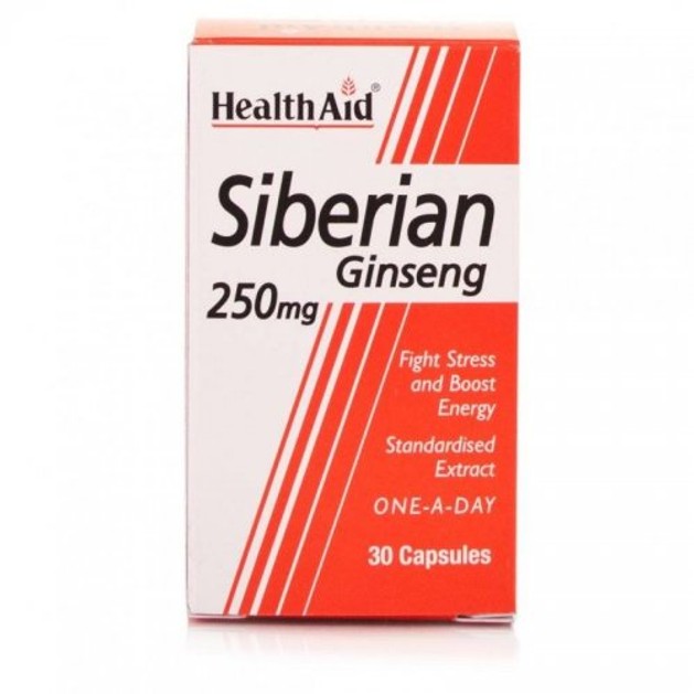 Health Aid Siberian Ginseng 250mg 30caps Health Aid Siberian Ginseng 250mg 30caps