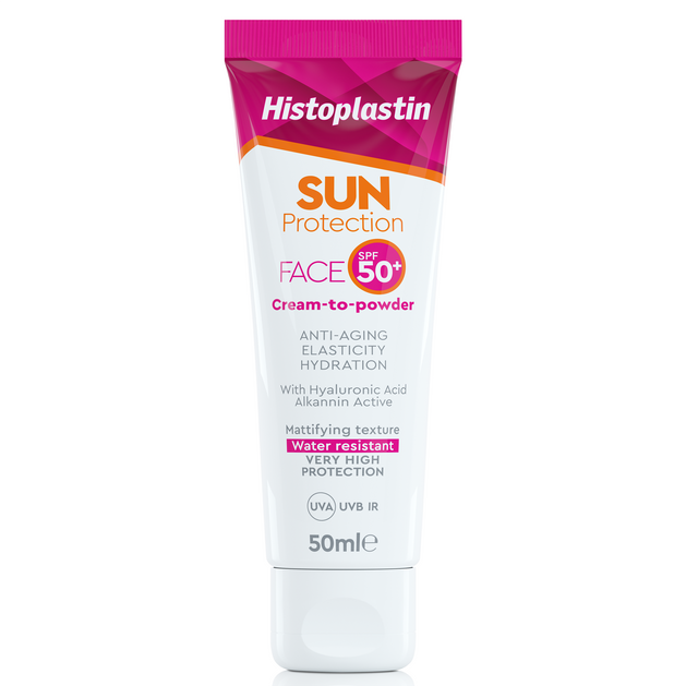 Histoplastin Sun Protection Face Spf50+ Cream to Powder 50ml Histoplastin Sun Protection Face Spf50+ Cream to Powder 50ml