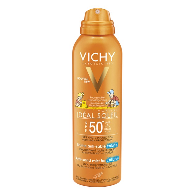 Vichy Ideal Soleil Anti Sand Spray for Children Spf50+, 200ml Vichy Ideal Soleil Anti Sand Spray for Children Spf50+, 200ml