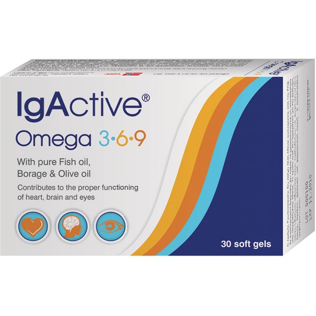 IgActive Συμπλήρωμα Διατροφής Omega 3,6,9 1000mg 30sgels IgActive Συμπλήρωμα Διατροφής Omega 3,6,9 1000mg 30sgels