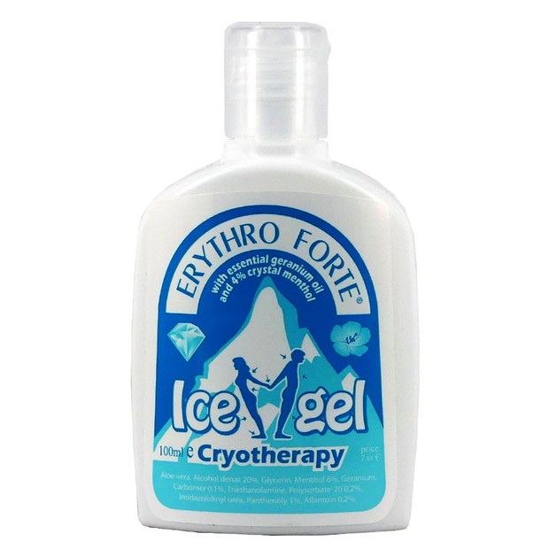 Erythro Forte Ice Gel Cryotherapy Προσφέρει Αμεσα Ανακούφιση Από Τον Πόνο 100ml Erythro Forte Ice Gel Cryotherapy Προσφέρει Αμεσα Ανακούφιση Από Τον Πόνο 100ml