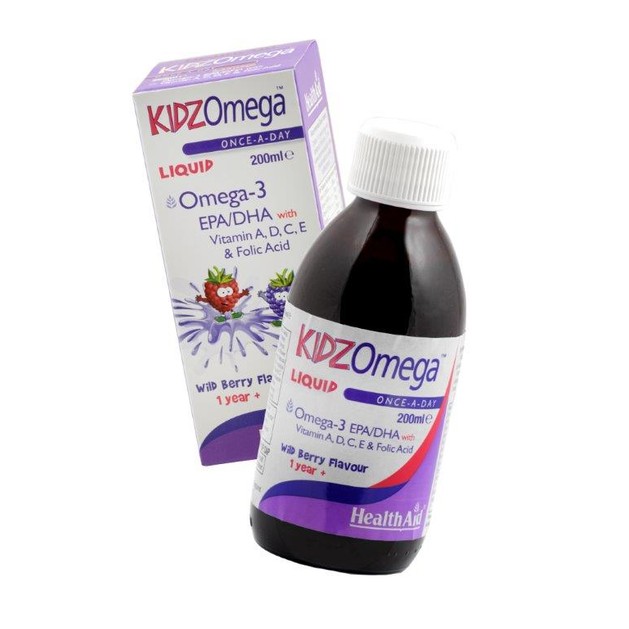 Health Aid KIDZ Omega Liquid Wild Berry Flavour 200ml Health Aid KIDZ Omega Liquid Wild Berry Flavour 200ml