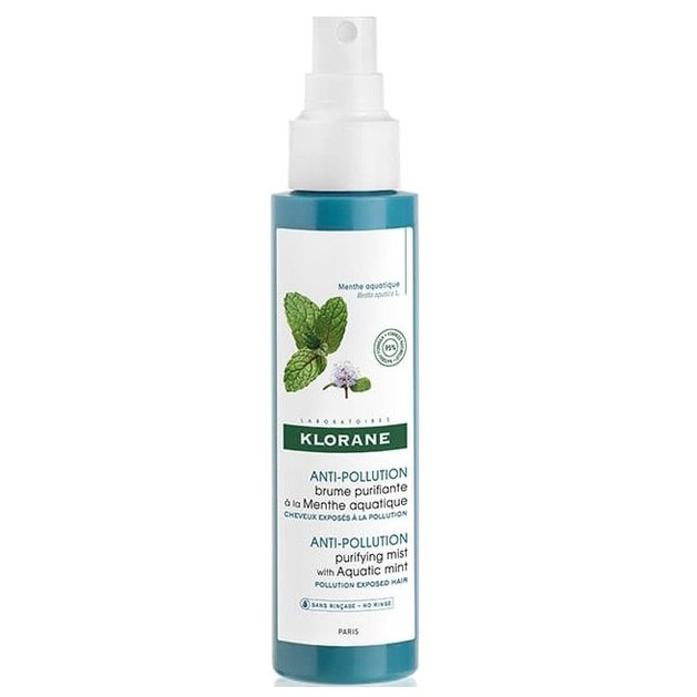 Klorane Anti-Pollution Purifying Mist with Aquatic Mint Καθαριστικό Σπρέι Μαλλιών με Υδάτινη Μέντα 100ml Klorane Anti-Pollution Purifying Mist with Aquatic Mint Καθαριστικό Σπρέι Μαλλιών με Υδάτινη Μέντα 100ml