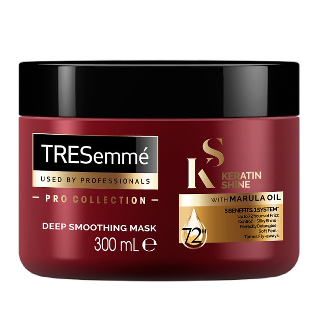TRESemme Keratin Shine Mask With Marula Oil Μάσκα Μαλλιών με Έλαιο Κερατίνης για Απαλά & Λεία Μαλλιά που δεν Φριζάρουν 300ml TRESemme Keratin Shine Mask With Marula Oil Μάσκα Μαλλιών με Έλαιο Κερατίνης για Απαλά & Λεία Μαλλιά που δεν Φριζάρουν 300ml