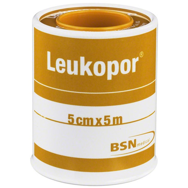 BSN Medical Leukopor Αυτοκόλλητη Υποαλλεργική Επιδεσμική Ταινία 5cm x 5m BSN Medical Leukopor Αυτοκόλλητη Υποαλλεργική Επιδεσμική Ταινία 5cm x 5m